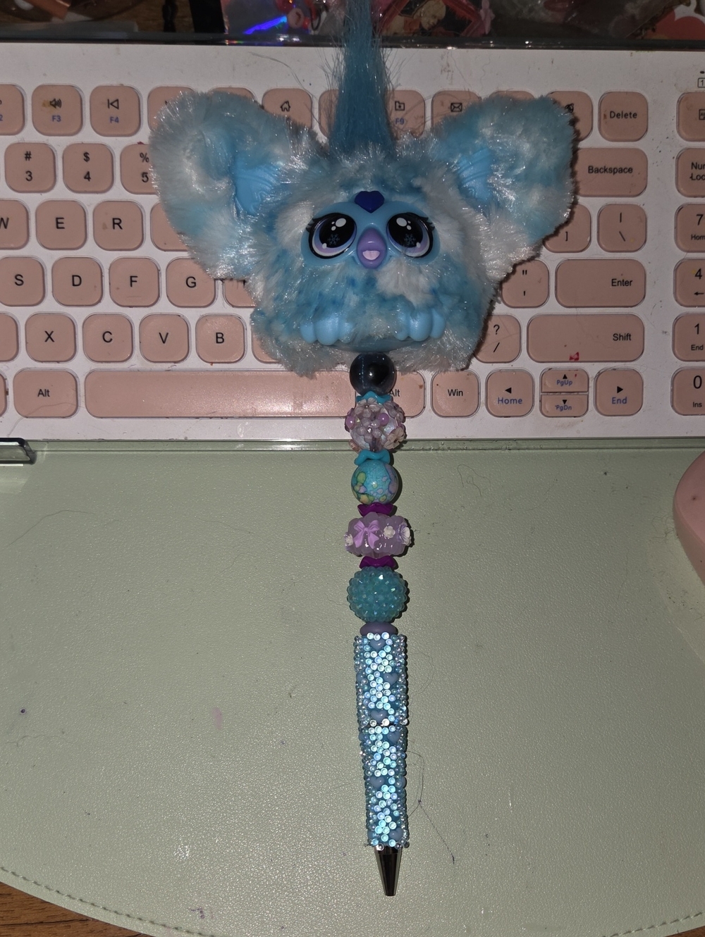 Hand Crafted Mini Furby Soft Touch Pen